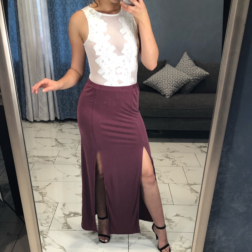 Open Slit Maxi Dress 💕